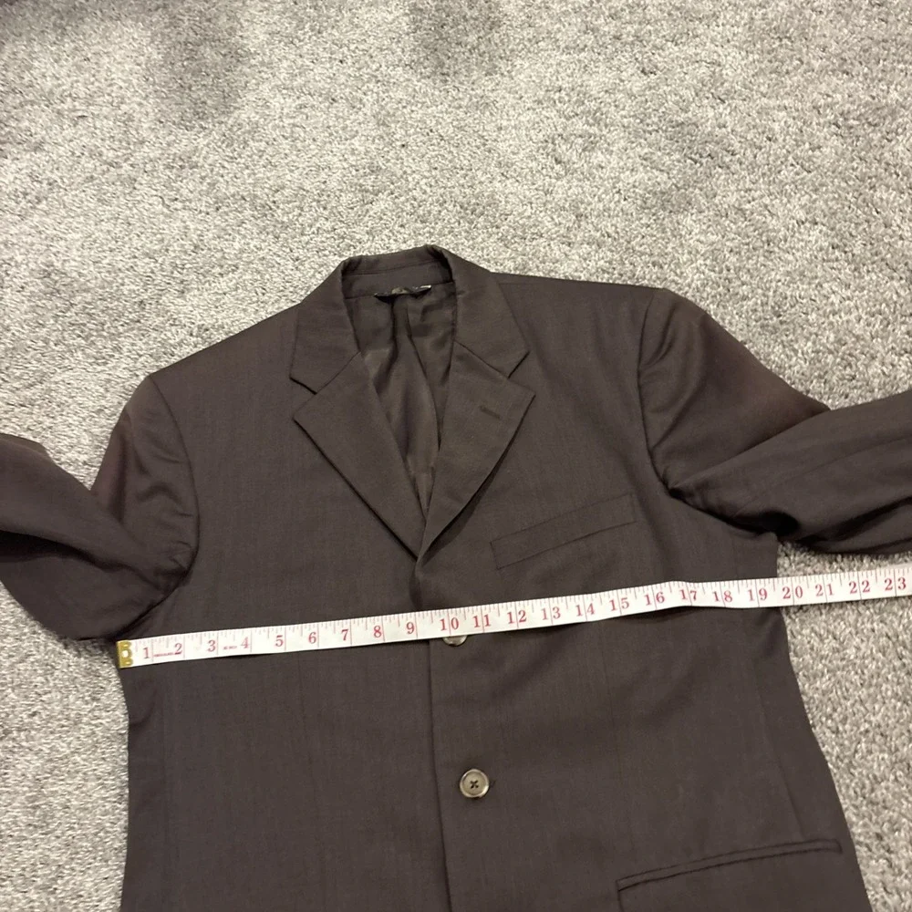 Banana Republic Blazer Men's 38S Brown 100% Wool 3-Button Lined Suit Jacket Wove